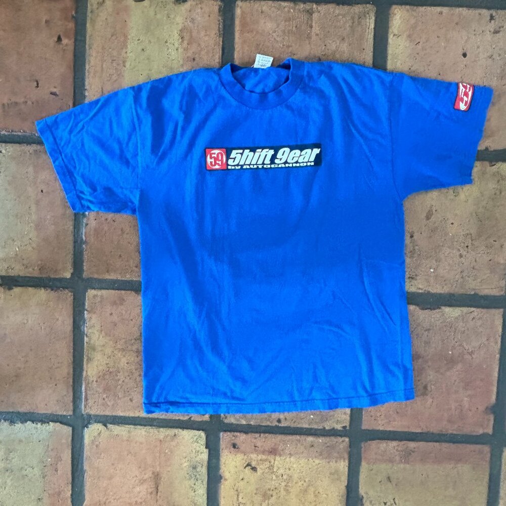 Vintage Shirt Murina Men XL 5hift 9ear Color Blue by Auto Cannon Cotton Shirt